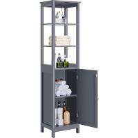 Mueble Auxiliar de Baño 40x32x160cm Armario Baño y Estrecho con 3 Estantes Abiertos Estanteria Estrecha Blanco - details 8