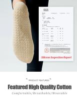 Calcetines de Yoga con espalda descubierta para mujer, medias deportivas antideslizantes de silicona para interior de baile, Ballet, Fitness, entrenamiento de algodón, Pilates, gran oferta, 3 pares - details 2