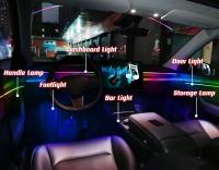 Streamer-luces de Ambiente de coche a todo Color, tira de atmósfera acrílica oculta, Control por aplicación Universal, LED RGB, Interior, 64 colores - details 2