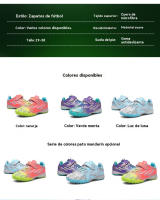 Zapatos de fútbol del mismo estilo para hombres y mujeres, uñas rotas, césped artificial en acción, competencia de entrenamiento, tecnología transpirable antideslizante - details 6