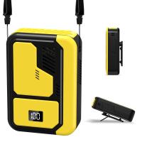 Ventilador inalámbrico de doble salida dividido 2 en 1 para colgar en la cintura, ventilador portátil de viento de cinco engranajes, 10000mAh, ABS, ventilador de cintura colgante para senderismo - details 2