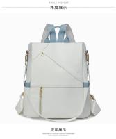Mochila de nylon con mango suave de color sólido, grande, cinturón de cojín de aire - details 24