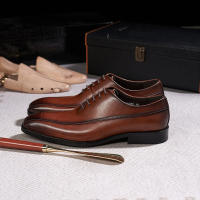 Zapatos Oxford de negocios casuales de alta gama para hombre, de cuero vacuno de primera capa. - details 7