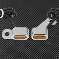 Intermitente LED ámbar para motocicleta, luz de marcha para Harley Touring Electra Glide Road Glide 09-17, Softail Slim FLS, 2 uds. - details 14