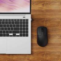 Keychron-ratón óptico M2 mini, inalámbrico, 2,4 GHz, Bluetooth, USB, con cable, tipo C, Sensor 3395 - details 9