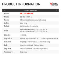 MOTOCENTRIC Motocentric Luz LED Motociclismo Bolsa de pierna Gran capacidad Motocross Riñonera Casual Viaje Ligero Moto Bolsa Hombres - details 18