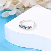 Anillo de Plata Esterlina 925 con Zirconia de Estrella de Copo de Nieve - details 38
