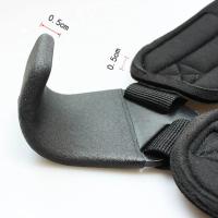 Correas de elevación tipo gancho SBR, gancho de agarre para levantamiento de pesas ajustable, protector de muñeca de potencia auxiliar antideslizante suave, 1 par - details 9
