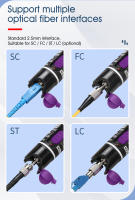 Kit de herramientas de probador de Cable de fibra óptica FTTH (opcional), medidor de potencia óptica (OPM -70 ~ + 10dBm) y Localizador Visual de Fallas (30/1/10/20/50mw VFL) - details 14
