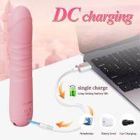 Vibradores de consolador telescópicos 10 modos Vibrador de silicona suave para las mujeres G Punto Peñón Vagina Estimulador de clítoris Empujando enchufe Masturbador anal Juguetes sexuales para adultos - details 4