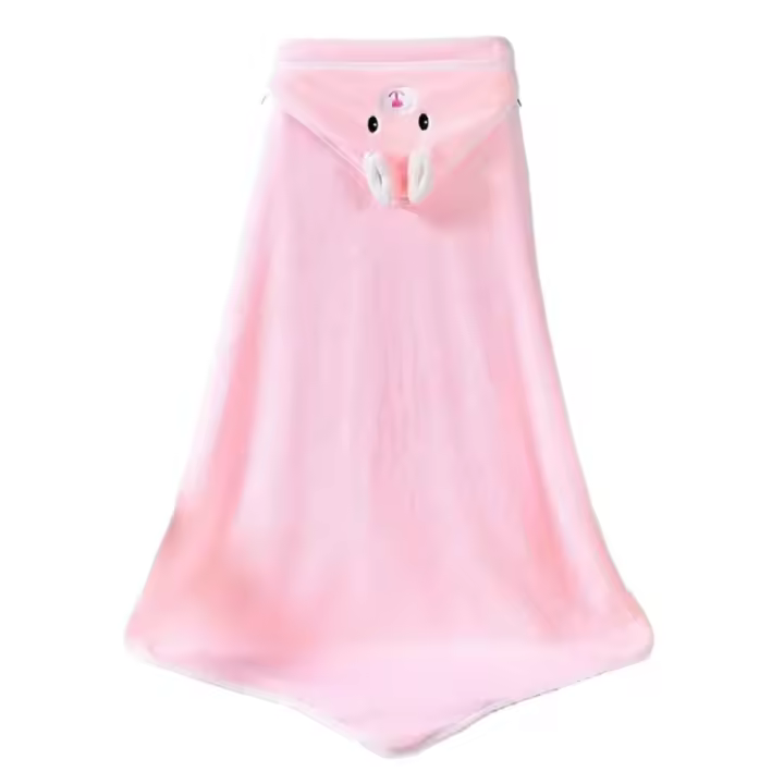 Toalla de baño suave para bebé, manta con capucha para recién nacido, albornoz absorbente para niño y niña, novedad - 1