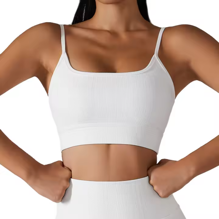 Hamidou-Sujetador deportivo Sexy para mujer, ropa interior deportiva a prueba de golpes, almohadilla extraíble para el pecho, para gimnasio, entrenamiento, Fitness, correr, Tops de realce - 1
