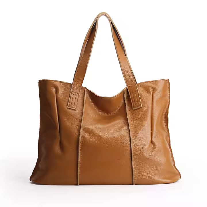 Bolso de Mujer de Cuero Genuino de Vaca de Primera Calidad Nuevo Bolso de Hombro de Alta Gama, Gran Capacidad - 1