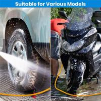 Guía de manguera de coche de 4 piezas, rodillo de manguera de neumático para lavado de coches, guía de manguera de neumático, herramienta de lavado de plástico para neumáticos de coche-negro - details 6