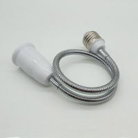Adaptador de extensión de cuello de cisne L30/40/50/60cm de largo, Base E27 a E27, convertidor de enchufe de tornillo, extensor de lámpara, soporte de bombilla, 2 unids/lote por paquete - details 4