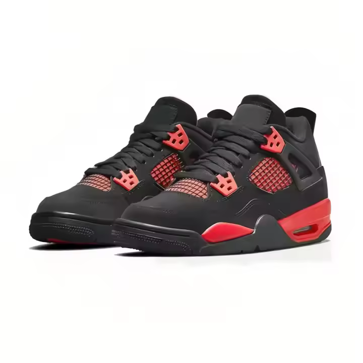 Baloncesto blanco transpirable plano zapatillas de deporte informales 4s mujeres zapatos para correr al aire libre diseñador hombres zapatos deportivos - 1