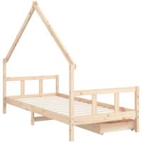 Estructura de Cama Infantil con cajones Madera de Pino 80x160cm - details 31