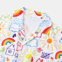 Camisa de manga corta para hombre, Camisa ajustada con estampado de flores fragmentadas, serie CS, primavera y verano, 2024 - details 24