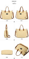 Toth de gran capacidad multibolsillo de mano bolsa de lona simple de ocio estudiante hombro cross-body clase bolsa de ordenador - details 19