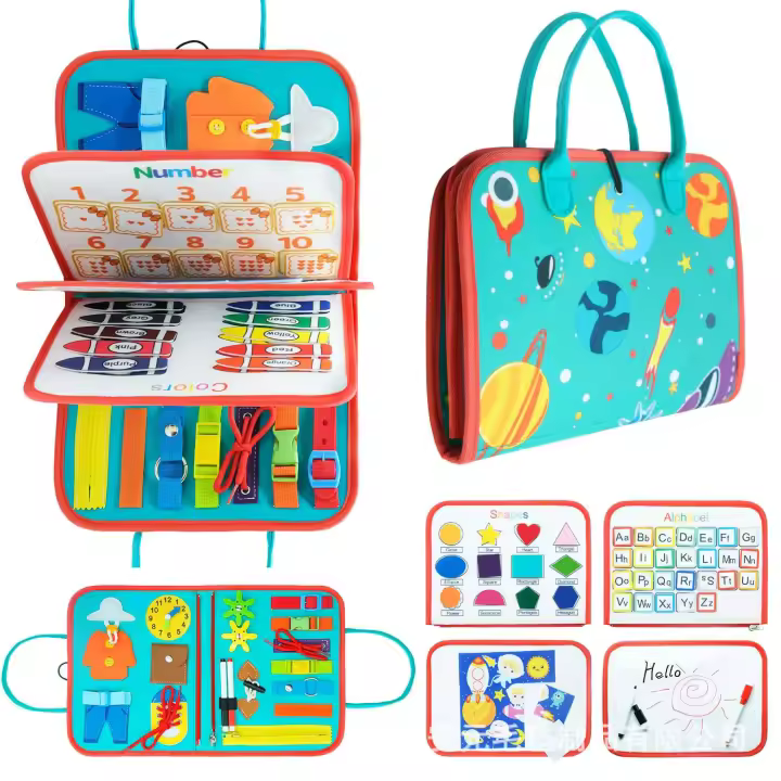 Juego Creative para Bebé, tablero Educativo sensorial, actividad de mano, apvendido Temprano, Divertido para bebés y niños Pequeños, 1 - 1