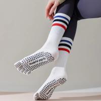 Calcetines de Yoga con cinco dedos divididos para mujer, medias profesionales de Pilates, de algodón, antideslizantes, de tubo medio, para interiores, baile, Fitness y deportes - details 12
