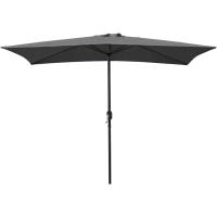 Sombrilla de Jardín Forro Anti UV 200 x 300cm. Sombrilla de Aluminio con Manivela, Toldo Rectangular para Patios y Terrazas. (Topo) - details 6