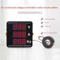 Amperímetro de CA, voltímetro con tres pantallas, medidor de frecuencia de voltaje de corriente, AC50-500V, 10-99,9Hz - details 4