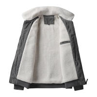 Chaquetas gruesas de lana para hombre, abrigo de PANA con cuello de piel a la moda, prendas de vestir militares informales, novedad de otoño e invierno, 2024 - details 7