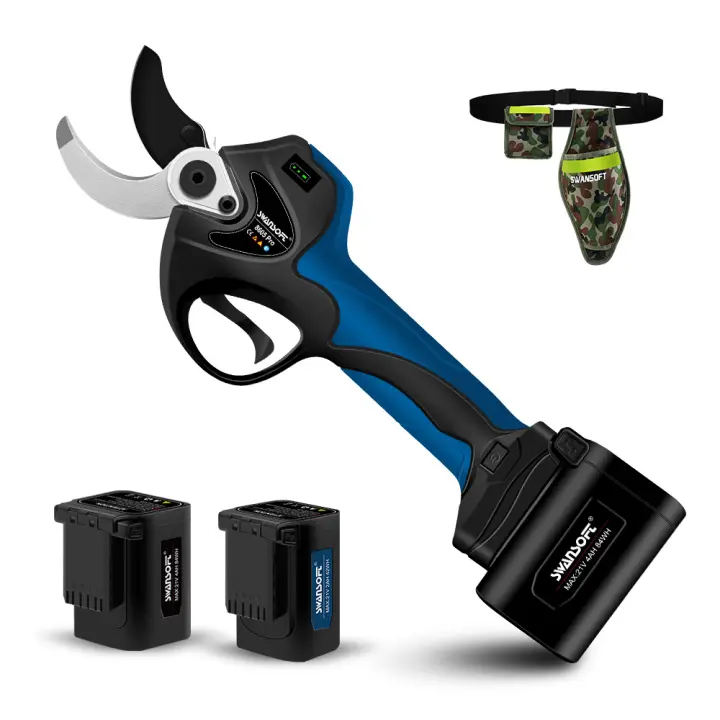 Cortador de Podas Inalámbrico Eficiente SWANSOFT Tijeras de Poda de Litio-Iona de 21V para Bonsái y Jardín Herramientas de Jardín al Aire Libre - 1