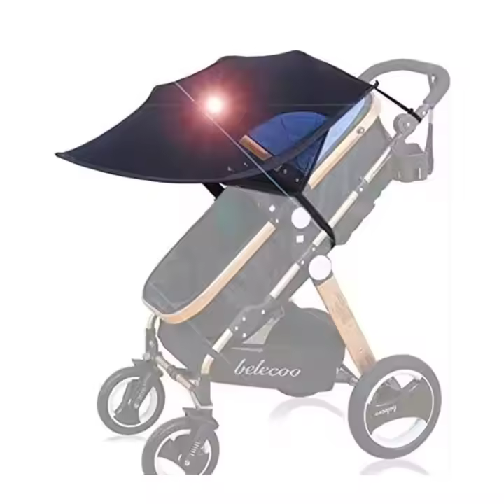 Paraguas de Sol para Carrito Universal Ajustable UPF50+ Canopy a Prueba de Viento para Carrito, Cuna, Cochetilla Productos Normales de China - 1