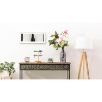 Espejo Rectangular con Marco de Madera Blanca Pie con Inclinación Ajustable - details 8