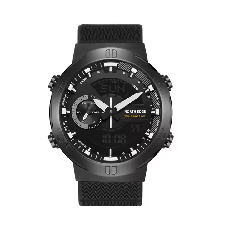 NORTH EDGE HORNET-reloj deportivo de moda, medición de velocidad de hora mundial, 50m, resistente al agua - 1