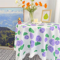 Mantel con estampado Retro wer, cubierta de comedor INS, mantel de escritorio de comedor con borde de encaje, manteles para fiestas y banquetes - details 4