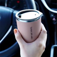 Pequeñas tazas de café de acero inoxidable, taza de vacío, té, café, agua, taza de viaje aislada al vacío, tazas de coche, 300ml - details 1