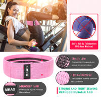 Juego de bandas elásticas de goma para Yoga, expansor de cadera, gimnasio, entrenamiento en casa, 3 piezas - details 3