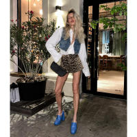 Pantalones cortos Retro con estampado de leopardo para mujer, ropa de calle con botones y cremalleras caídas, moda Y2k, verano - details 5