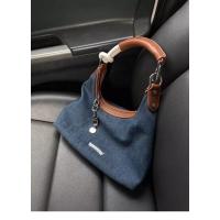 Bolso De Las Axilas De Mezclilla Informal Vintage Bolso De Mano De Gran Capacidad Bolso De Cubo De Hombro De Moda - details 8