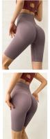 pantalones cortos de Yoga para mujer, mallas deportivas de cintura alta sin costuras, mallas deportivas de secado rápido para gimnasio y Fitness, pantalones elásticos de entrenamiento - details 12