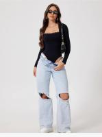 Body de yoga de manga larga para mujer, ropa deportiva transpirable para ballet, danza y gimnasio, mono con parte inferior de color sólido - details 13