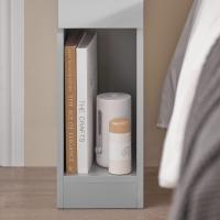 Auxiliares para Salón Mesilla de Noche Estrecha para Dormitorio con 1 Cajón y 1 Compartimento Abierto Blanco y Madera 20 x 35 x 60 cm FBT111-WNx2 ES - details 62