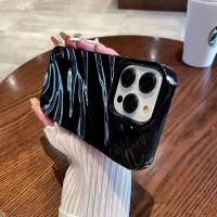 Funda de Teléfono de Cinta Ondulada a la Moda para iPhone Silicona Suave, a Prueba de Golpes, Color Caramelo Fosco - details 19