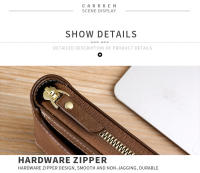 Cartera pequeña Vintage para hombre, monedero corto de cuero PU, Color sólido, con cierre y cremallera - details 17