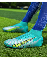 Zapatos de fútbol de alta calidad para hombres, botas de fútbol de tobillo alto para niños, zapatillas de entrenamiento de hierba antideslizantes para exteriores, TF/AG - details 17
