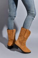 Botas Martin para mujer, otoño e invierno, nuevas botas a media pantorrilla, botas cortas de tacón grueso con punta puntiaguda bordada a la moda - details 3