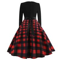 Vestido de fiesta elegante con estampado de notas musicales, vestidos Midi informales Retro Vintage para primavera y otoño - details 10