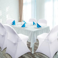 Fundas elásticas de LICRA para silla de boda, cubierta Universal para restaurante, banquete, Hotel, comedor, fiesta, 2 estilos, 10 piezas - details 6