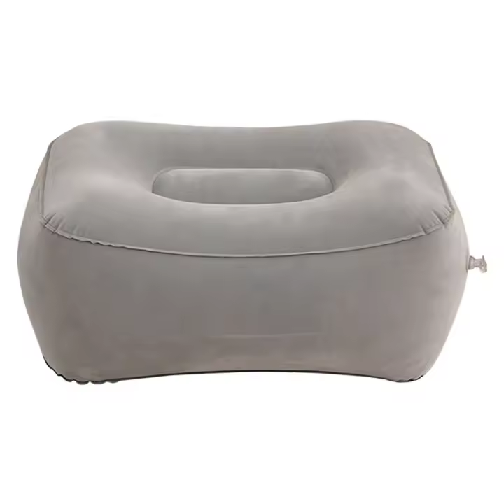 Hogar suave pie relajarse pierna arriba viaje cojín inflable reposapiés almohada taburete - 1