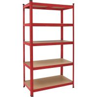 Estanterías Metálicas 180x90x40cm 875kg Rojas Estantería para Cargas Pesadas 5 Estantes Taller - details 4