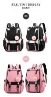 Mochila de escuela secundaria de estilo coreano para adolescentes, mochila de moda en blanco y negro para estudiantes, mochila escolar, bonita bolsa de libros - details 15