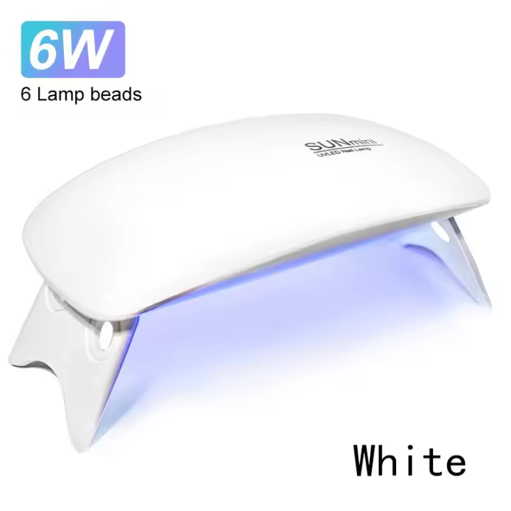 Secador de Uñas Portátil UV de 6 LED 6W Ideal para Uso Doméstico Adecuado para Secado de Esmalte de Uñas - 1